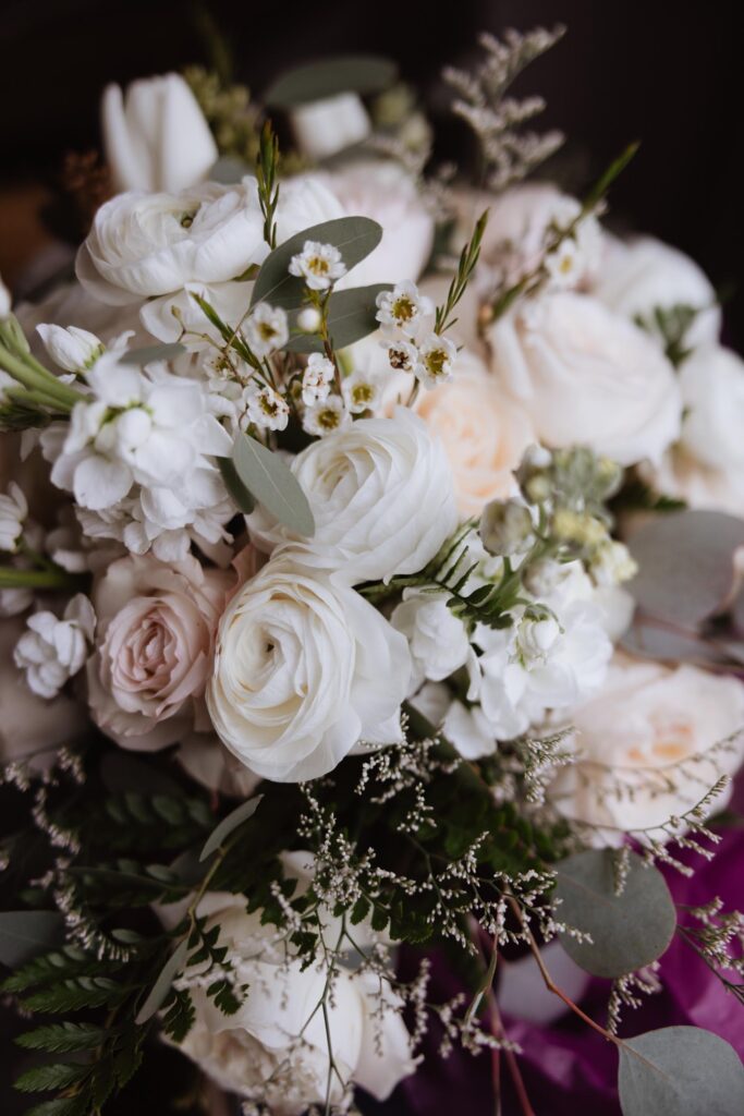 Bride's bridal bouquet.